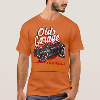 T-shirt Old Garage Hot Rod Californie