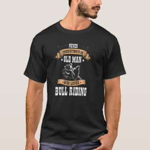 T-shirt Old Man Bull Riding Rodeo Légende