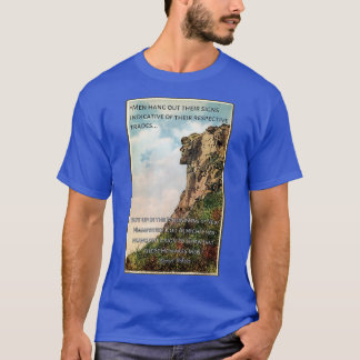 T-shirt Old Man of the Mountain Carte postale avec citatio