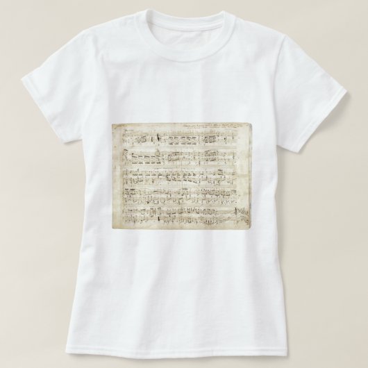 T-shirt Old Music Notes (Design devant)