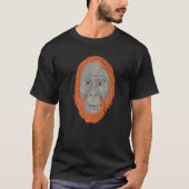 T-shirt Old Orangutan Ape Monkey Orangutan (Devant)