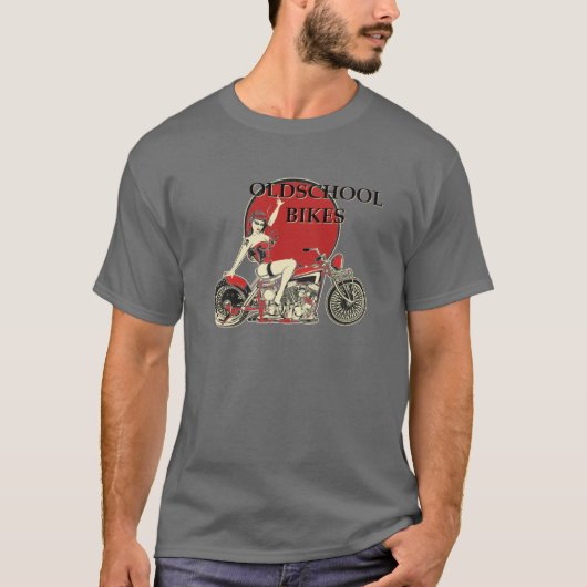 T-shirt - Old School Bikes - Rétro (Devant)