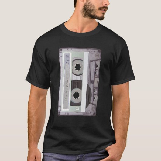 T-shirt Old School Hip Hop Dj Mix Tape Mixtape Cassette (Devant)