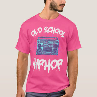 T-shirt Old School Hiphop Boombox Vintage 80S Hip hop 1980