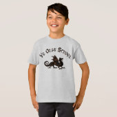 T-shirt Old School - Medieval Dragon King Arthur Knights (Devant entier)