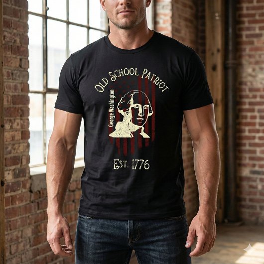 T-shirt 'Old School Patriot'