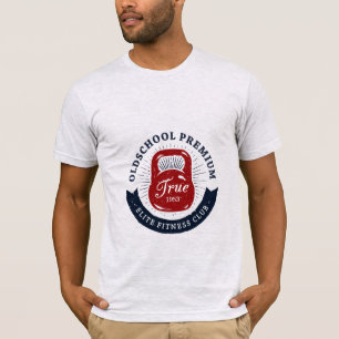 T-shirt Old School Premium Véritable Club de Fitness Elite