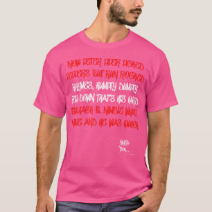 T-shirt Old School Rap Hip hop Peter Piper Citation 80'S D