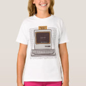 T-shirt Old School Rules Retro Computer Jeu sur (Devant)