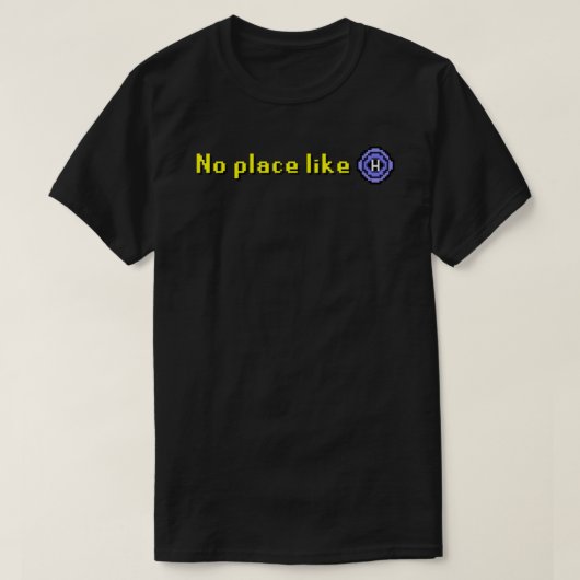 T-shirt Old School Runescape No Place Like Home Classic Ga (Design devant)