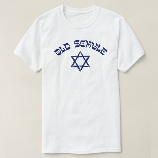 T-shirt Old Schule Etoile juive Jujudaïsme Old School Yidd (Design devant)