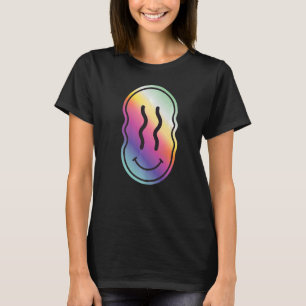 T-shirt Old Skool Raver Old Skool Raving Rainbow Face Rave