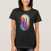 T-shirt Old Skool Raver Old Skool Raving Rainbow Face Rave (Devant)