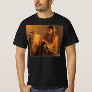T-shirt Old War Bonnet par Joseph Henry Sharp