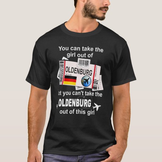 T-shirt Oldenburg Boarding Pass - Oldenburg Girl - Oldenbu (Devant)