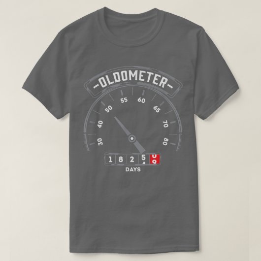 T-shirt Oldometer Funny 50 ans Cadeaux d'anniversaire pour (Design devant)
