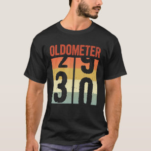 T-shirt Oldomètre 29 30 Drôle 30 Ans 30e Anniversaire
