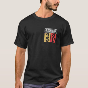 T-shirt Oldomètre 45 90 Anniversaire Jalon Humour Vintage