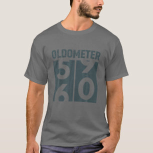 T-shirt Oldomètre 60 T Funny 60th Birthday Poison 60 Yrs O
