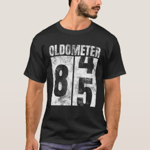 T-shirt Oldomètre 84-85 ans Vieux Homme Femme Anniversair