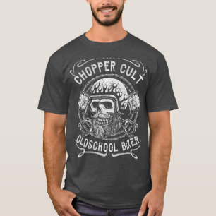 T-shirt Oldschool Chopper-Cult Cooles Biker Portrait 950
