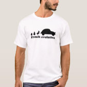 T-shirt Oldtimer 2cv Évolution de French (Devant)
