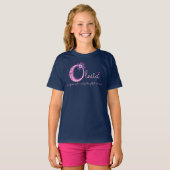 T-shirt Olesia filles nom et sens O monogramme chemise (Devant entier)