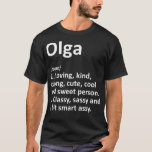 T-shirt OLGA Définition Personalized Nom Funny Birthday G<br><div class="desc">OLGA Définition Nom personnalisé Drôle Anniversaire Idée cadeau .humour, drôle, cool, humour humoristique, humoristique, humour, plaisanteries, hommes, femmes, café, flex, fun, gym, fatigué, argumentant, art, astronaute, attitude, avocado, mauvaise humeur, vélos, bodybuidling, boîte, boxer, boxe, humour de campagne électorale carton, cardio, chat, christianity, café, café, café, entreprise, messagerie, culture, tasse, vêtement...</div>