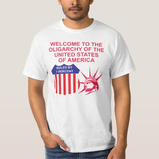T-shirt Oligarchie des Etats-Unis (Devant)