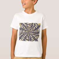 Olive Green Polka Point Radial Motif Art Imprimer