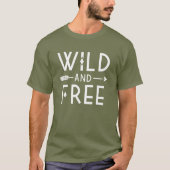 T-shirt Olive Green Wild et gratuit (Devant)