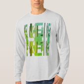 T-shirt Olive Lime vert MODÈLE MCM Look Art Abstrait (Devant)