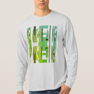 T-shirt Olive Lime vert MODÈLE MCM Look Art Abstrait