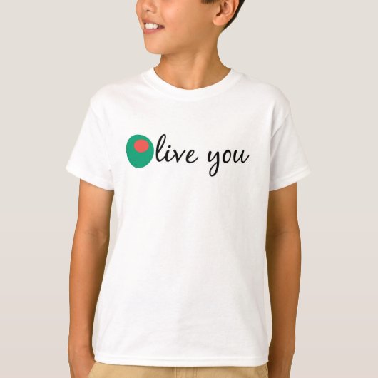 T-shirt Olive You (Devant)