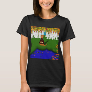 T-shirt Oliver La Loutre au lac River Wolf en automne