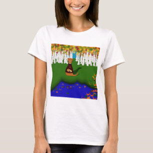 T-shirt Oliver la loutre au lac River Wolf en automne