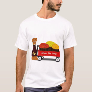 T-shirt Oliver La Loutre Se Prépare Pour L'Automne