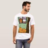 T-shirt Oliver La Otter En regardant Jack-o-Lanterns (Devant entier)