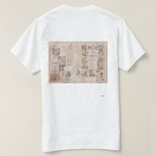 T-shirt Oliver Pink – Dos (Design dos)