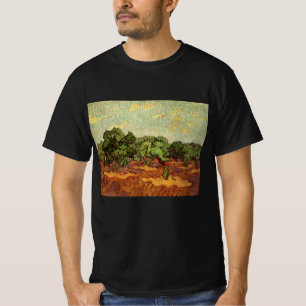 T-shirt Oliveraie, ciel bleu pâle de Vincent van Gogh