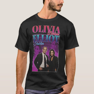 T-shirt Olivia Benson &amp; Elliot Stabler 90s Inspiré Vi