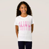 T-Shirt Olivia Custom Girl Name (Devant entier)