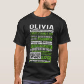 T-shirt Olivia Fille Nom Définition (Devant)
