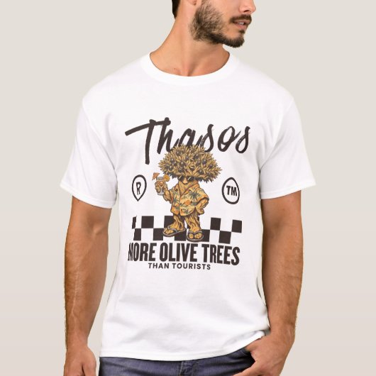 T-shirt Oliviers de Thasos (Grèce) (Devant)