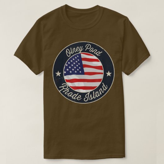 T-shirt Olney Pond - Patriotic Rhode Island Souvenir T-Shi (Design devant)