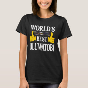 T-shirt Oluwatobi Nom personnel Prénom World's Best Ol