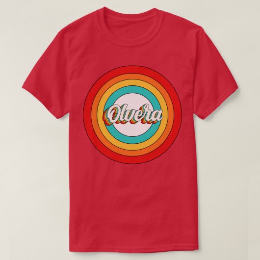 T-shirt Olvera Nom Chemise Vintage Olvera Circle (Design devant)