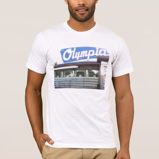 T-shirt Olympia Diner Hommes Teeshirt (Devant)