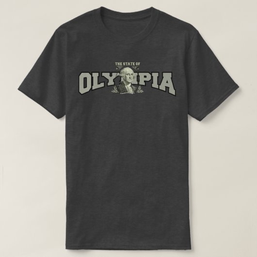 T-shirt Olympia L'État de Washington (Design devant)
