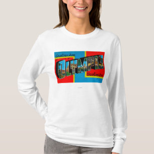 T-shirt Olympia, Washington - grandes scènes 2 de lettre